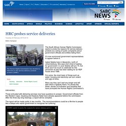 HRC probes service deliveries :Tuesday 24 February 2015