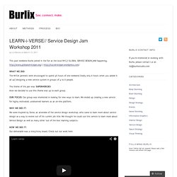 LEARN-i-VERSE// Service Design Jam Workshop 2011