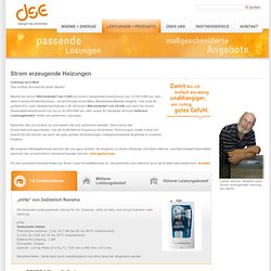DSE Direkt-Service Energie GmbH - Strom erzeugende Heizungen
