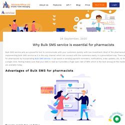 Why Bulk SMS service is essential for pharmacists