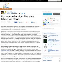 Data-as-a-Service: The data fabric for clouds
