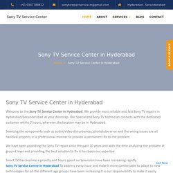 Sony TV Service Center in Hyderabad