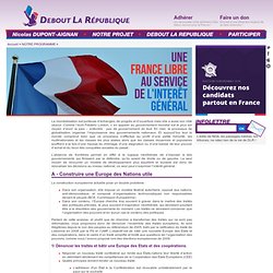 Une France libre au service de l’intérêt général