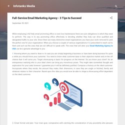 Full-Service Email Marketing Agency - 3 Tips to Succeed