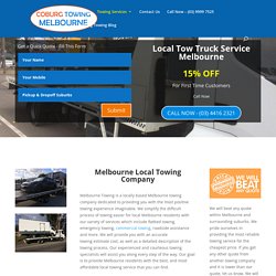 Coburg Towing Melbourne - Tow Truck Service Melbourne Northern Suburbs