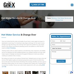 Hot Water Service in Oakleigh