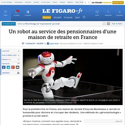 Un robot au service des pensionnaires d'une maison de retraite en France