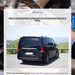 Сar with a Driver in Israel, Car Service in Israel, Professional Drivers