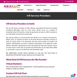 IVR Service Providers in Delhi, India