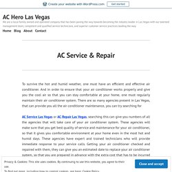 AC Service & Repair – AC Hero Las Vegas