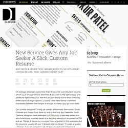 New Service Gives Any Job Seeker A Slick, Custom Resume