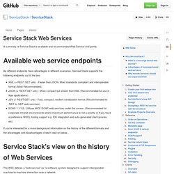 Service Stack Web Services - GitHub