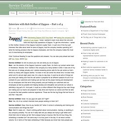 Service Untitled» Blog Archive » Interview with Rob Siefker of Zappos – Part 1 of 4