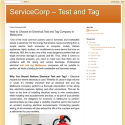 How to Choose an Electrical Test and Tag Company in Melbourne