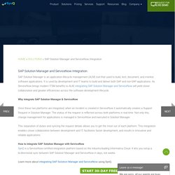 SAP Solution Manager and ServiceNow Integration - SynQ