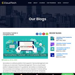What is ServiceNow - CloudTech