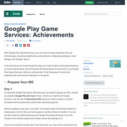 Google Play Game Services: Achievements