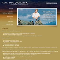 Services « Adventure Counseling