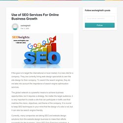Use of SEO Services For Online Business Growth - seoheights9