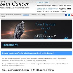 Services for skin cancer check Melbourne-skincancerclinic