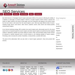 Best SEO Services in Chandigarh - Acmesoft Solutions