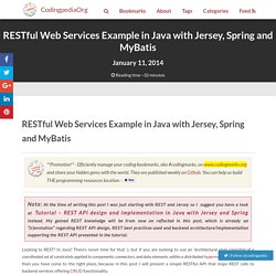 RESTful Web Services Example in Java with Jersey, Spring and MyBatis