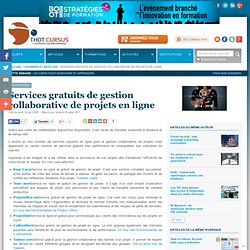 Services gratuits de gestion collaborative de projets en ligne