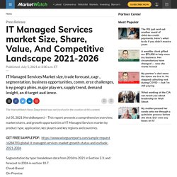 IT Managed Services Market Overview, Size, Share, and Trends 2021-2026