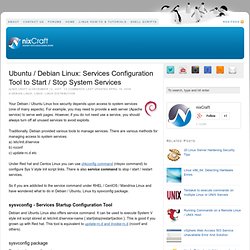 Ubuntu / Debian Linux: Services Configuration Tool to Start / Stop System Services