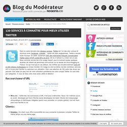 130 services à connaître pour mieux utiliser Twitter