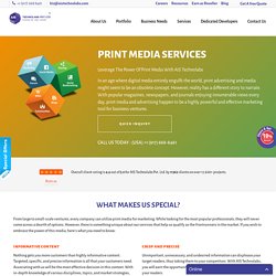 Print Media Services: Custom Graphic Design for Print Media