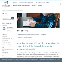 Les SESSAD - Services d'Education Spéciale et de Soins à Domicile