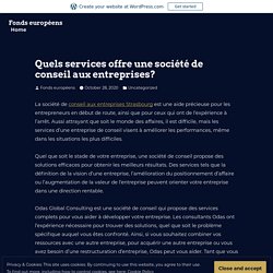 Quels services offre une société de conseil aux entreprises? – Fonds européens