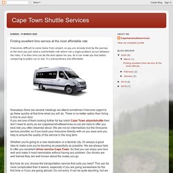 Cape Town Shuttle Services: Finding excellent limo service at the most affordable rate