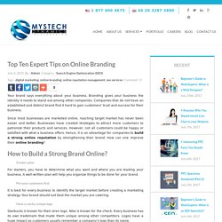 Expert Tips on Online Branding