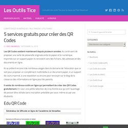 5 services gratuits pour créer des QR Codes