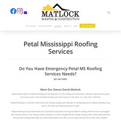 Petal Mississippi Roofing Services
