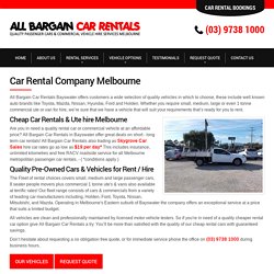 Car rental services Melbourne, Car Rentals Melbourne, Van Ute Hire Melbourne