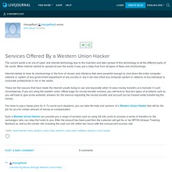 Services Offered By a Western Union Hacker: changefloat