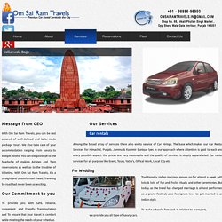Services - Om Sai Ram Travels