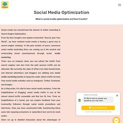 Social Media Optimization Company