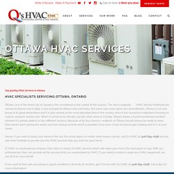 HVAC Contractor Services Ottawa