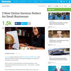 5 New Online Services Perfect for Small Businesses