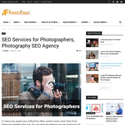 SEO Services for Photographers, Best SEO Agency for Photographers
