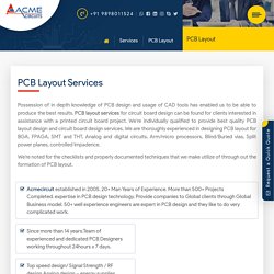 PCB Layout Services in India by Acme Circuits