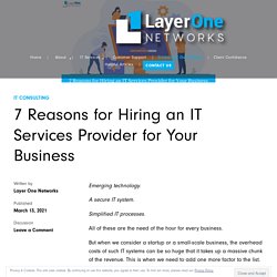 7 Reasons for Hiring an IT Services Provider for Your Business