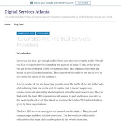 Local SEO Are The Best Services Providers – Digital Services Atlanta