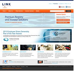 Link Market Services: Share Registry and Financial Services Provider