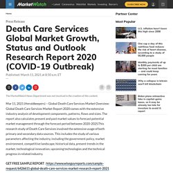 May 2021 Report on Global Death Care Services Market Size, Share, Value, and Competitive Landscape 2021