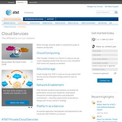 Cloud Services, AT&T Cloud-based Solutions, Enterprise Cloud Services - Aurora